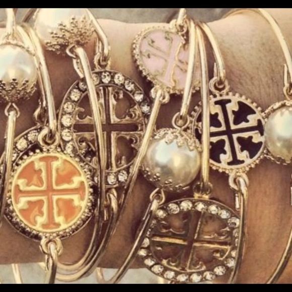 New Bundle of 2 x Gold Rhinestone Bangle Fashion Bracelet - Picture 1 of 9